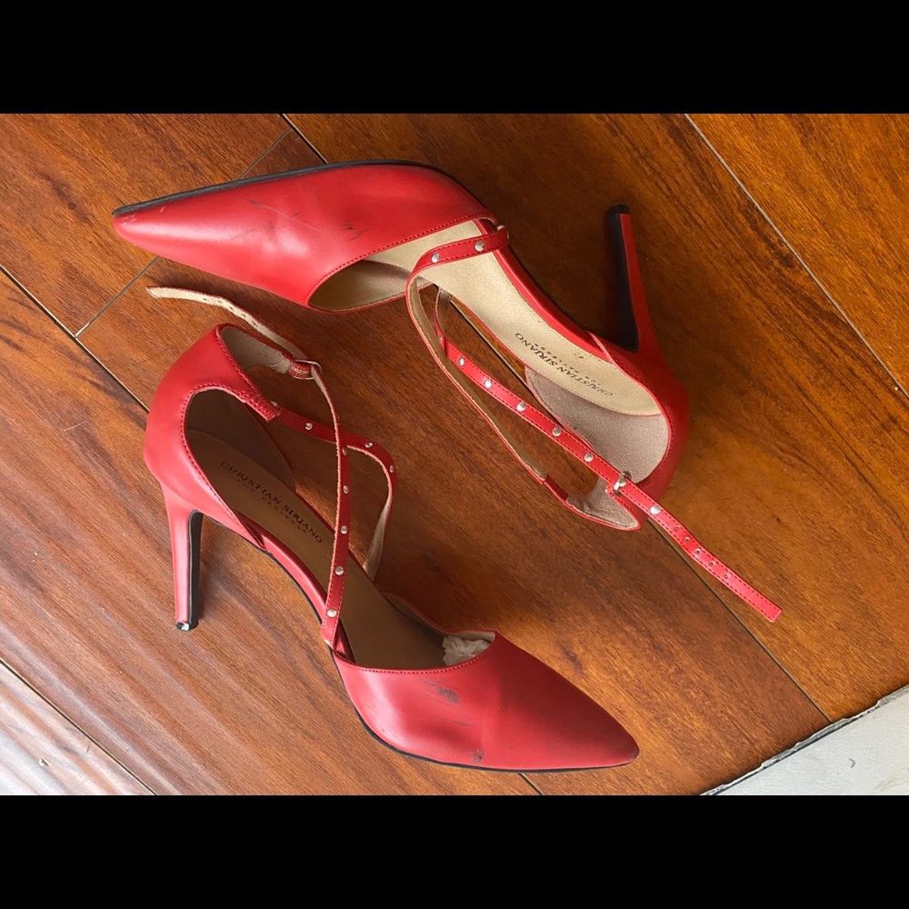 Red Christian Siriano Pumps - Size 11